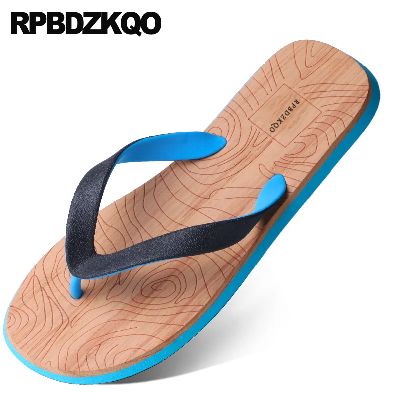mens blue slides