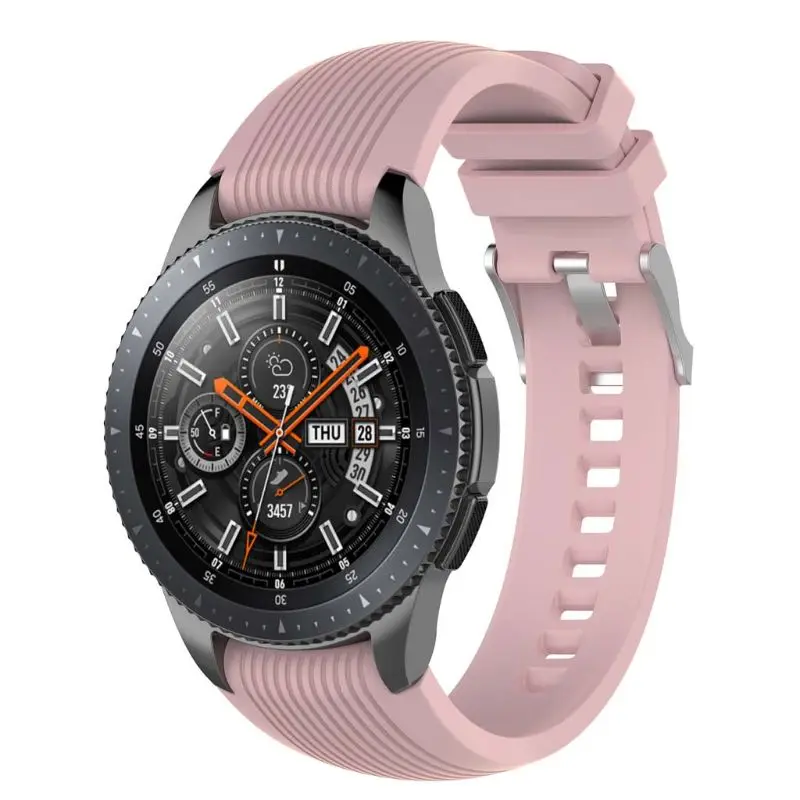 22 мм силиконовый ремешок для наручных часов для samsung Galaxy Watch 46 мм gear S3 Frontier/Classic gear 2 R380