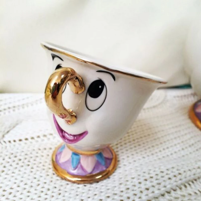 Настоящая Красавица и чудовище, сын леди Поттс: фарфоровая чашка, кофейная чашка прекрасный и креативный Рождественский керамический подарок