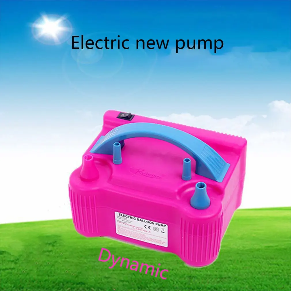 

High Voltage Double Hole Electric Pump Balloon Air Pump Electric Inflator Balloon Machine Inflatable Air Compressor
