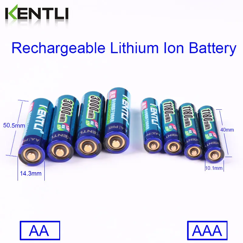 KENTLI 8 шт. 1,5 в aa aaa батареи литий-ионная литий-полимерная литиевая батарея+ 4 слота aa aaa литий-ионная умная зарядка