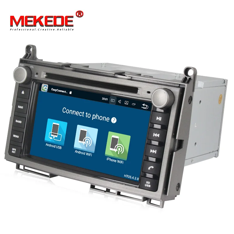 Perfect MEKEDE free shipping Quad Core Android 8.1 car dvd player GPS navigation Radio Stereo for toyota venza 2008-2014 with wifi BT 4G 4