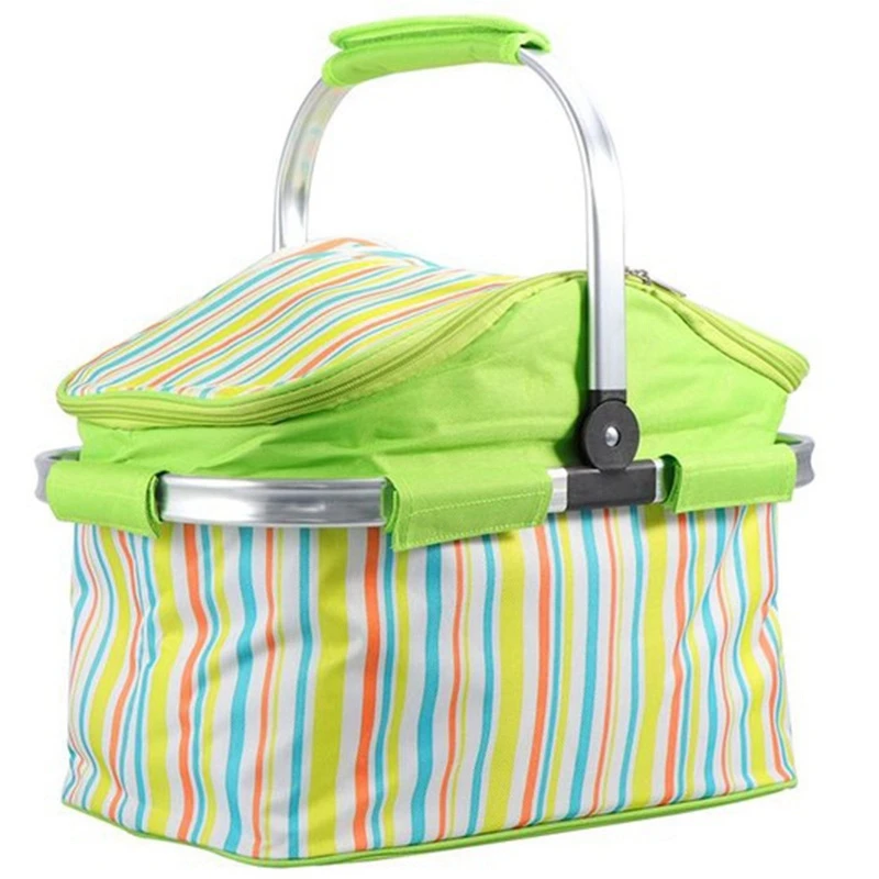 

Bag Tote For Outdoor Picnic Bbq Holiday Parties Outdoor Picnic Bag Folding Thermal Insulation Bag Truck Food Box Fresh-Keeping