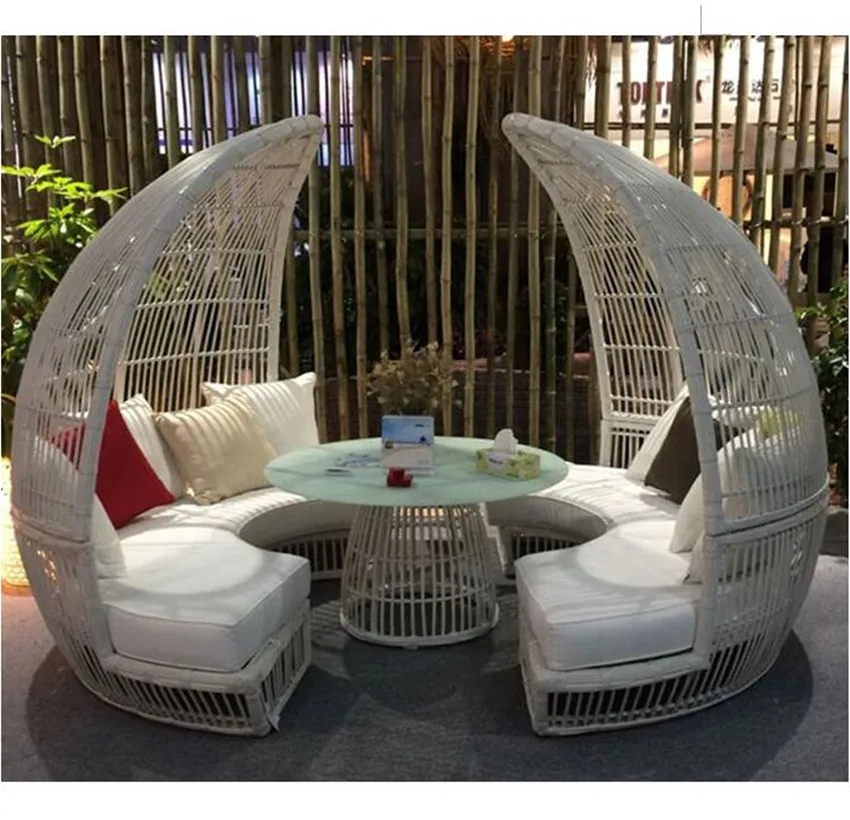 New arrival patio outdoor garden wicker daybed furniture sales-in Sun