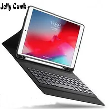 Желе расческа Bluetooth Беспроводной клавиатура для Apple iPad 9,7 5th 6th поколения Флип кожаный чехол смарт-чехол на магните