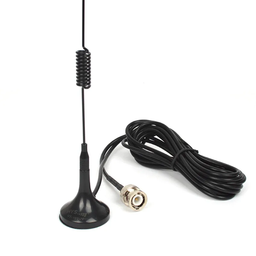 10 шт. HYS UT 102UV двухканальные рации BNC телевизионные антенны Dual Band VHF/UHF 144/430 МГц Ham
