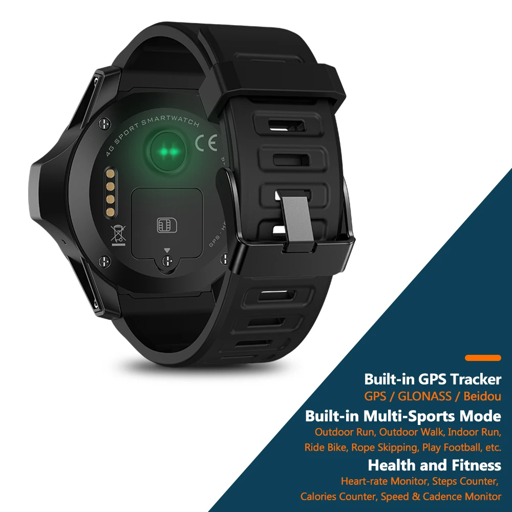 Умные часы Zeblaze THOR 5 четыре ядра 2 Гб + 16 ГБ 525 мАч GPS/ГЛОНАСС Android7.1.1 музыка умный