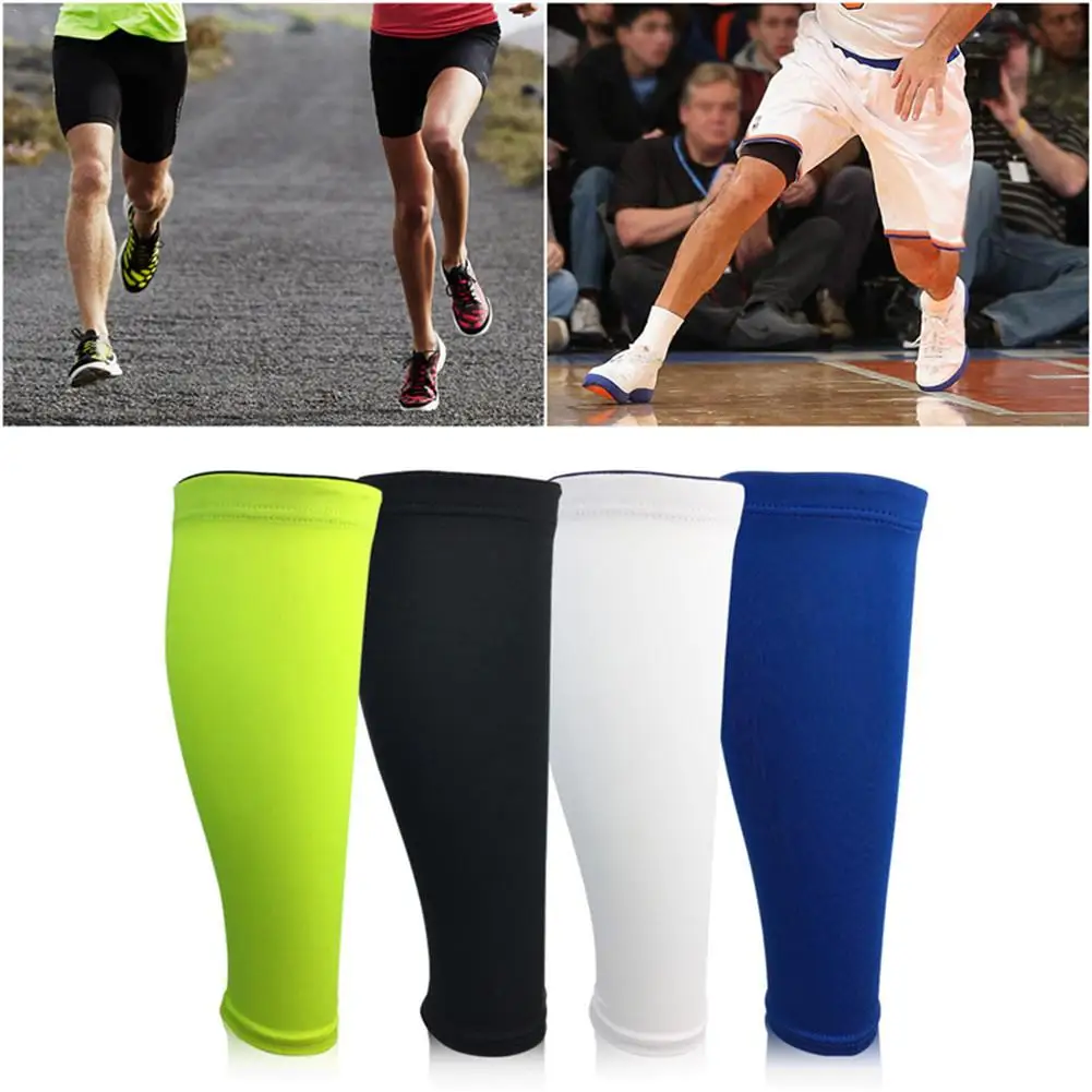 

Antiskid Sports Compression Leg Sleeve Basketball Football Calf Support Running Shin Guard Cycling Leg Warmers Sun UV Protection
