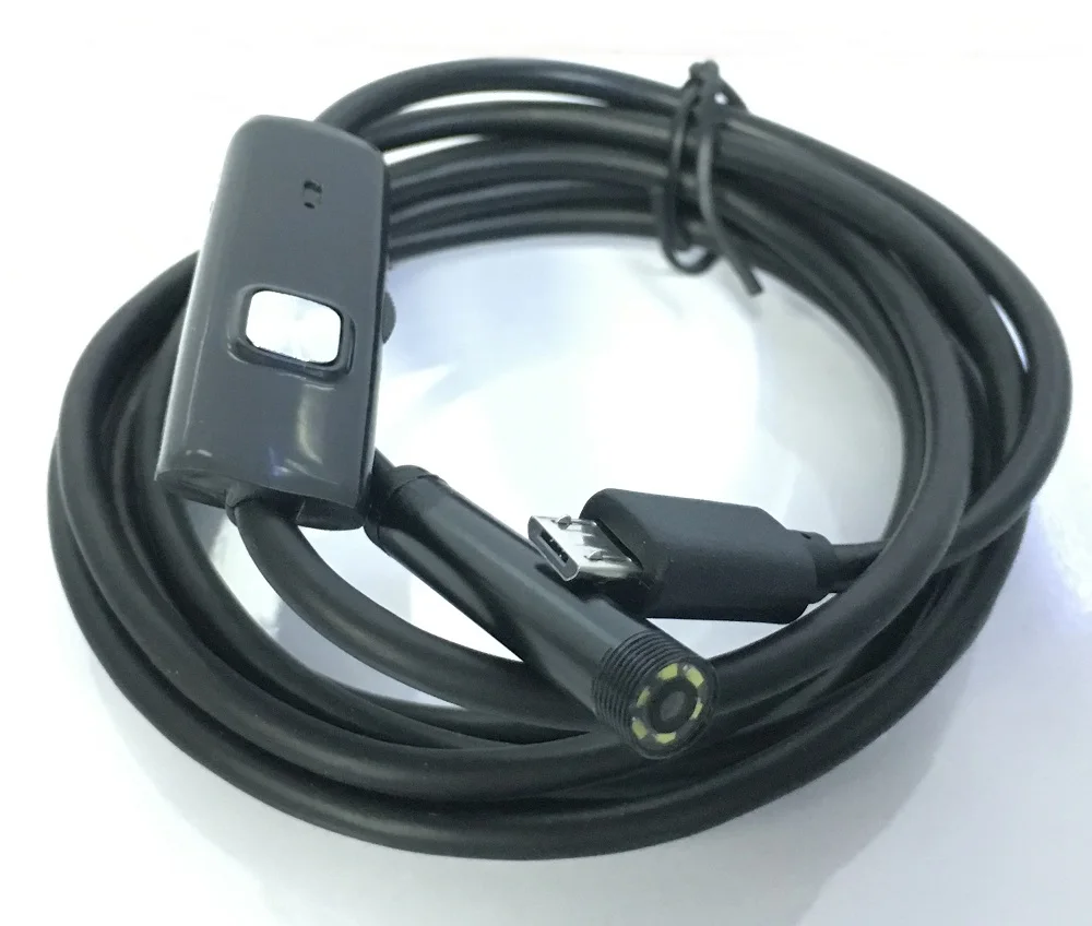 

7mm Size Endoscope Camera for Pipe Camera Waterproof 6 pcs White LED Bright light OTG Cam Android Micro USB Camera Soft Wire