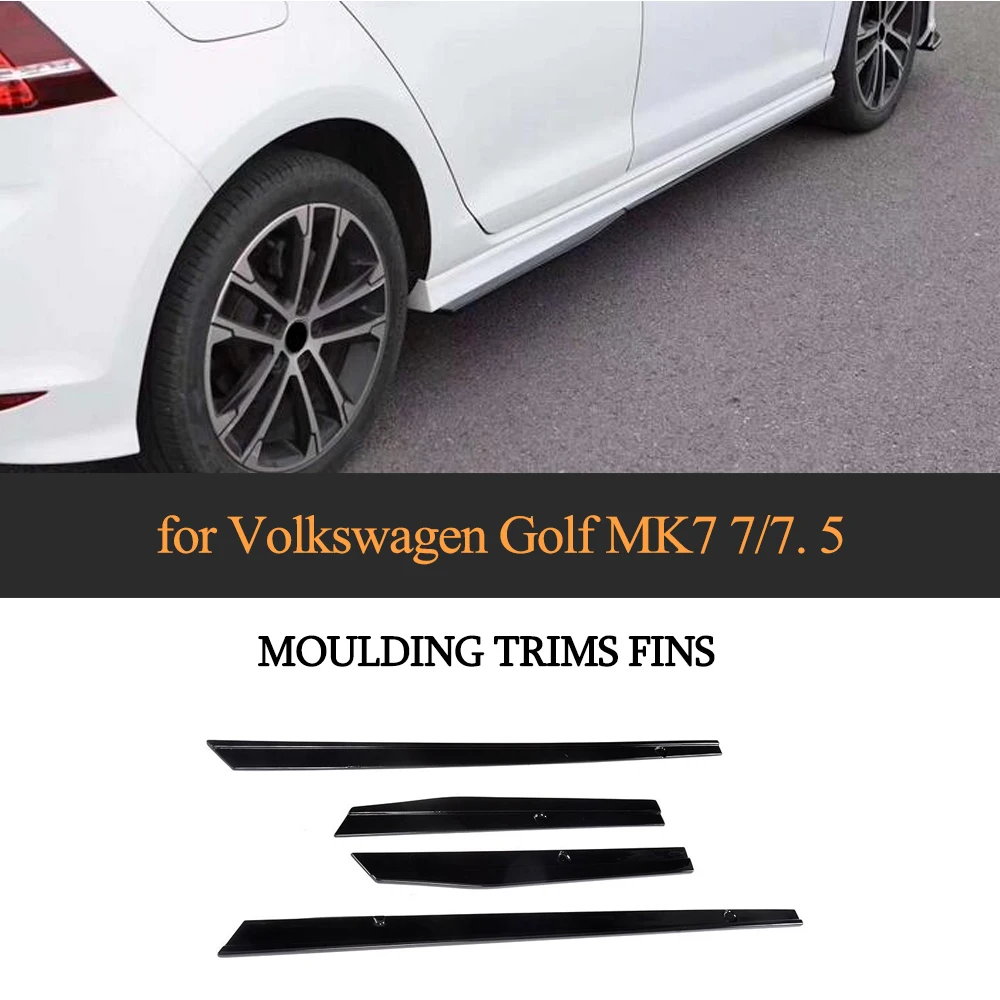 spesifikasi PP Hitam Sisi Rok Celemek Pintu Pelindung Dagu Kit Guard untuk Volkswagen VW Golf 7 7.5 R R Line Hatchback 2014 2018 4 PC Murah PP Hitam Sisi Rok Celemek Pintu Pelindung Dagu Kit Guard untuk Volkswagen VW Golf 7 7.5 R R Line Hatchback 2014 2018 4 PC