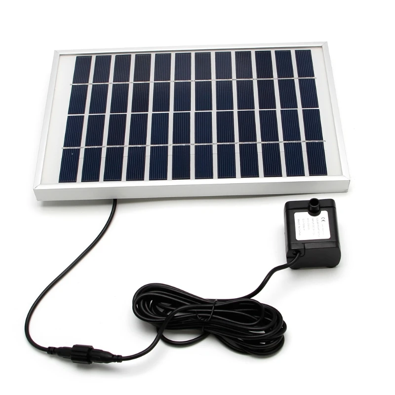 

12V/5W Solar Fountain Garden Water Pump For Landscape Pool Maximum Flow 380L/h