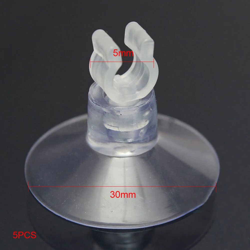 

5 Pcs Water Filter Pipe Bracket Fish Tank Air Tubing Heater Suction Cup Aquarium Suckers Tube Holder With Cla