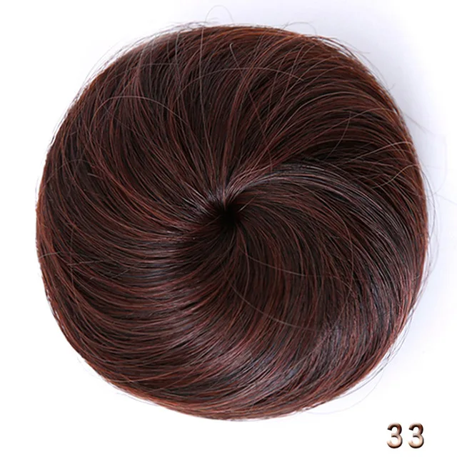 WTB волосы 4 цвета булочка волосы шиньон синтетический пончик роликовые накладные волосы высокотемпературное волокно для женщин - Цвет: 2m33