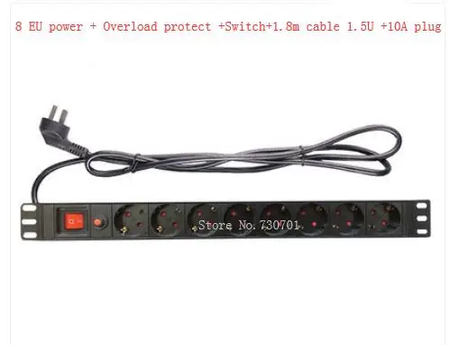 2019 1,5u 19 дюймов ЕС тип 7 способов 16 amp pdu