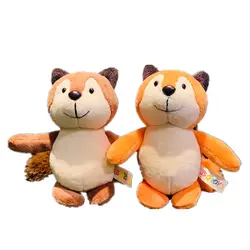 Милый мультфильм животных плюшевая игрушка брелок Брелок на рюкзак 15 см Плюшевые игрушки маленький подарок пара панда коричневый желтый