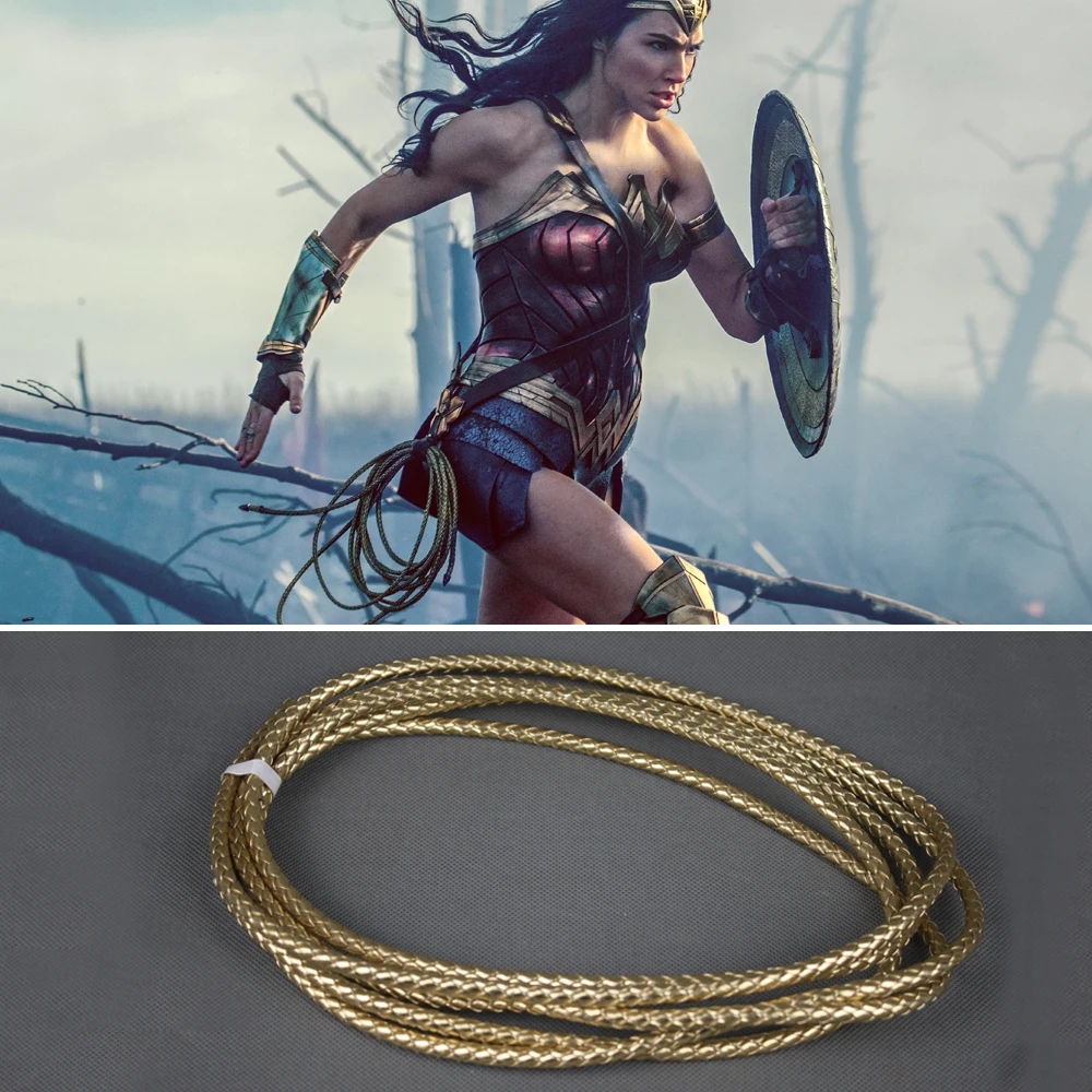 Wonder Woman Lasso of Truth Принцесса Диана косплей реквизит веревка из полиуретана 6 мм