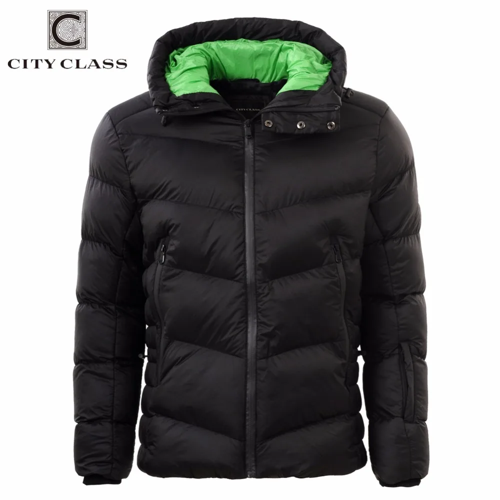 

City Class 2018 New Winter Jacket Thick Warm Men's Overcoat Casual Cotton-padded Hooded Male Outerwear Free Shipping 2680