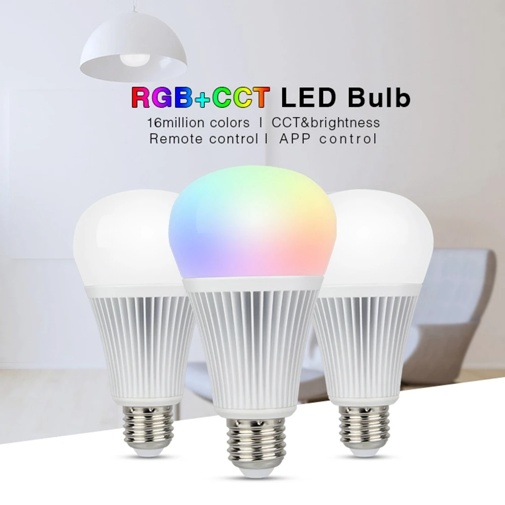 Milight светодиодные лампы 9W RGBCCT+ WL-Box1 светодиодный контроллер DC5V+ 2,4G B4/T4 4-Зона RGB+ CCT сенсорный Панель пульт дистанционного управления