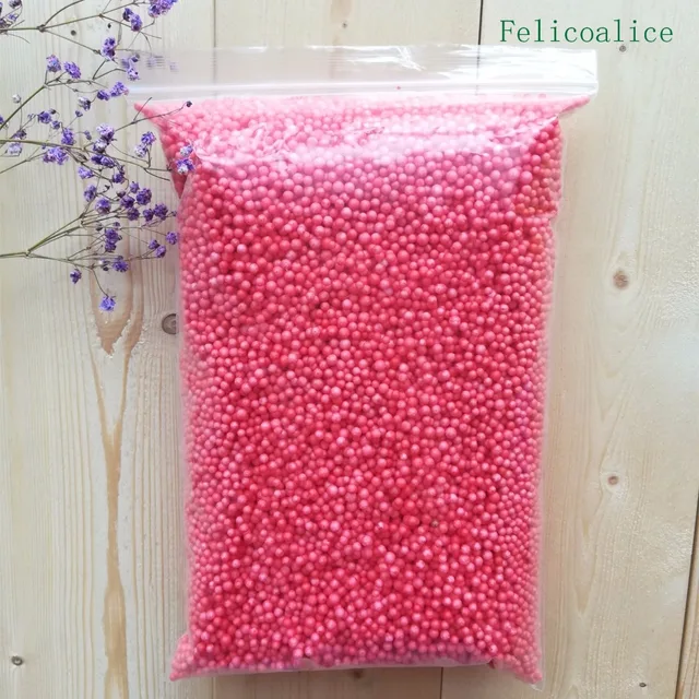 15g/bag Soft Fluffy Snow Mud Slime Balls Small Tiny Foam Beads For Floam  Filler Fruit