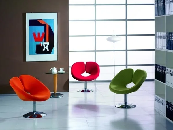 

European furniture living room chair orange red purple yellow color stool free shipping