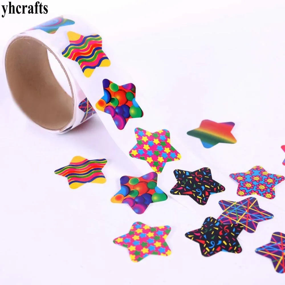 1 Roll(100PCS)/LOT.Tooth Great check up paper sticker Diy toy Scrapbooking kit Craft material Kindergarten crafts Birthday gift 