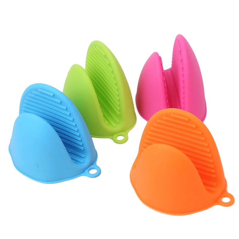 

1 pcs Silicone Kitchen Organizer Insulated Heat Pot Clips Microwave Oven Gloves Anti-scald Thicken