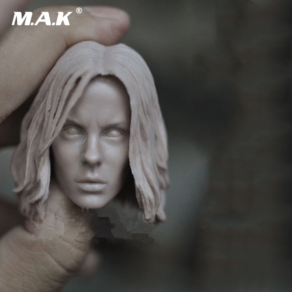 

Selena Kate Beckinsale Unpainted 1/6 Scale White DIY Female Head Carving for 12" Female Action Figures