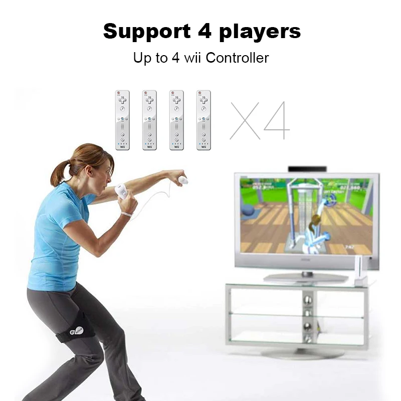 Data Frog 1Pcs Wired Infrared Singal Ray Movement Sensor Bar Receiver For Nintendo Wii/Wii U Game Console Gun Support 4 Players