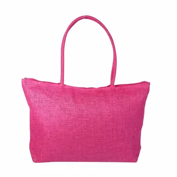 

Fashion Summer Straw Tote Solid Color Weave Shoulder Lady Beach Bag Purse Shopping Handbag Handmade Durable
