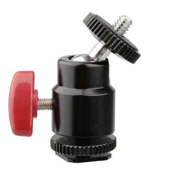 

CAMVATE Ball Head Mount Mini 360 Swivel 1/4" Screw For DSLR Camera Tripod Stand Tripod Heads Fotografia Kit C1415
