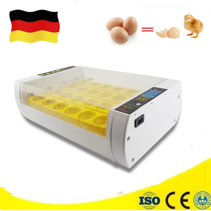 

24 Eggs Automatic Incubator with Digital Clear Farm use Hatchery Machine Chicken Egg Hatcher Brooder Tools Supplies