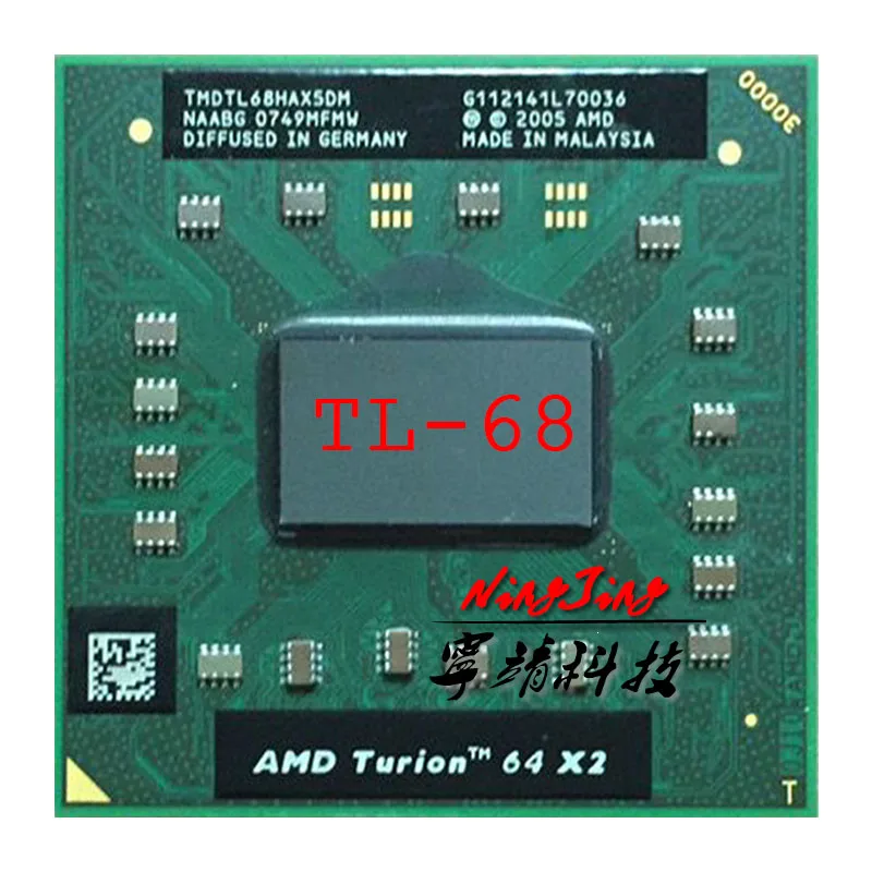 AMD Turion 64X2 Мобильная технология TL-68 TL 68 TL68 2,4 ГГц двухъядерный двухпотоковый процессор TMDTL68HAX5DM разъем S1