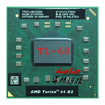 

AMD Turion 64 X2 Mobile technology TL-68 TL 68 TL68 2.4 GHz Dual-Core Dual-Thread CPU Processor TMDTL68HAX5DM Socket S1