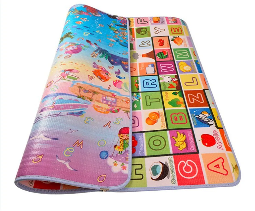 

Thickness 2.5CM Double Side Baby Crawling Gym Mats Non-Toxic Kids Game Pad Family Picnic Rugs Infant Carpets 1.8M*1.2M