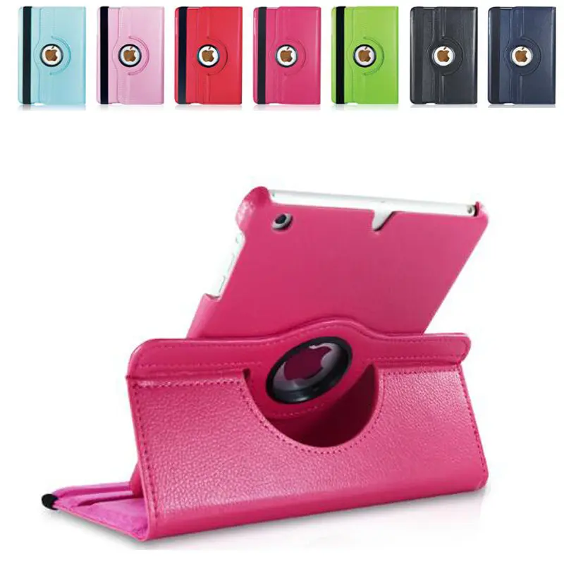 

For iPad 2/3/4 Leather Case 360 degrees flip leather back cover case For apple ipad 3 Smart Cover for Ipad 2 3 4 Tablet case