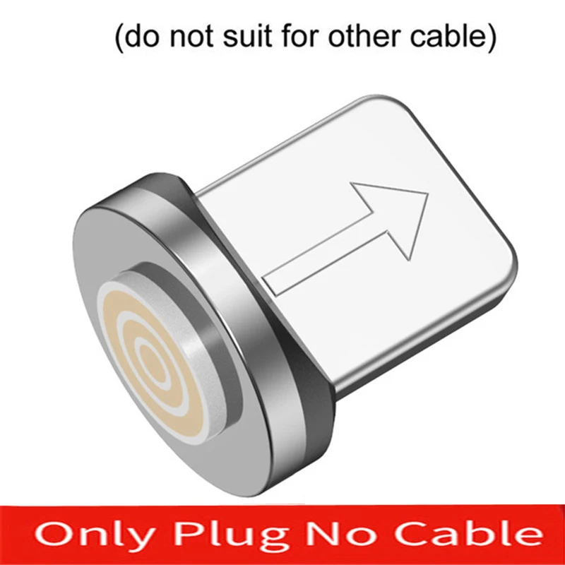 USLION 3A USB кабель для быстрой зарядки Micro USB кабель для Xiaomi Магнитный USB кабель для iPhone 11 type C Быстрый кабель для зарядки данных - Цвет: Only plug