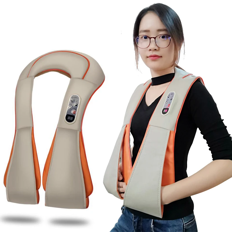 Neck Massager for neck pain and Shoulder Dual Trigger Point Self-Massage Tool Simulates Massage Dee
