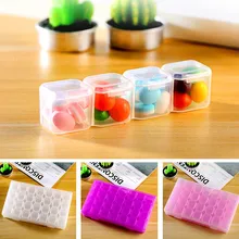 Nail Art Rhinestone Tools 28 Grids Empty Storage Box Jewelry Beads Display Storage Case Pill Boxes 1 PC Multifunction