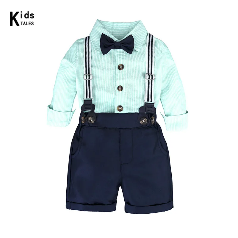 2pcs Baby Boy Clothes Autumn New Cotton Plaid Shirt and Belt Capris Pants Infant Outfits Spring Newborn Toddler Clothing Set