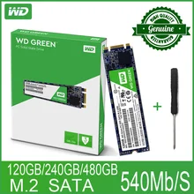 WD Green ПК SSD 120 ГБ 240 480 Внутренний твердотельный жесткий диск SSD M.2 SATA 2280 540 МБ/с. 120G 240G для портативного компьютера ПК