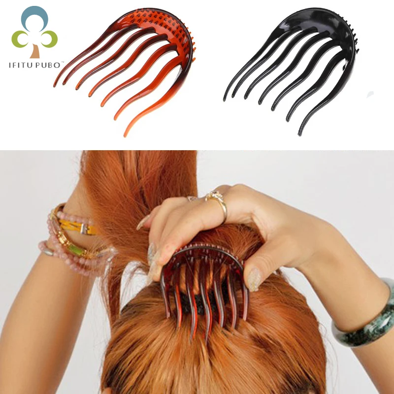 Korean Fashion Hair accessories Fluffy Horsetail style Comb Cushioned