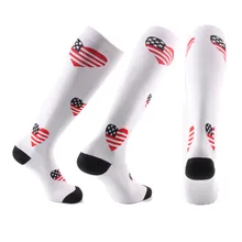 Компрессионные носки для мужчин и женщин, Спортивные Чулки для спорта на открытом воздухе, впитывающие пот дышащие носки для бега, носки для медсестер