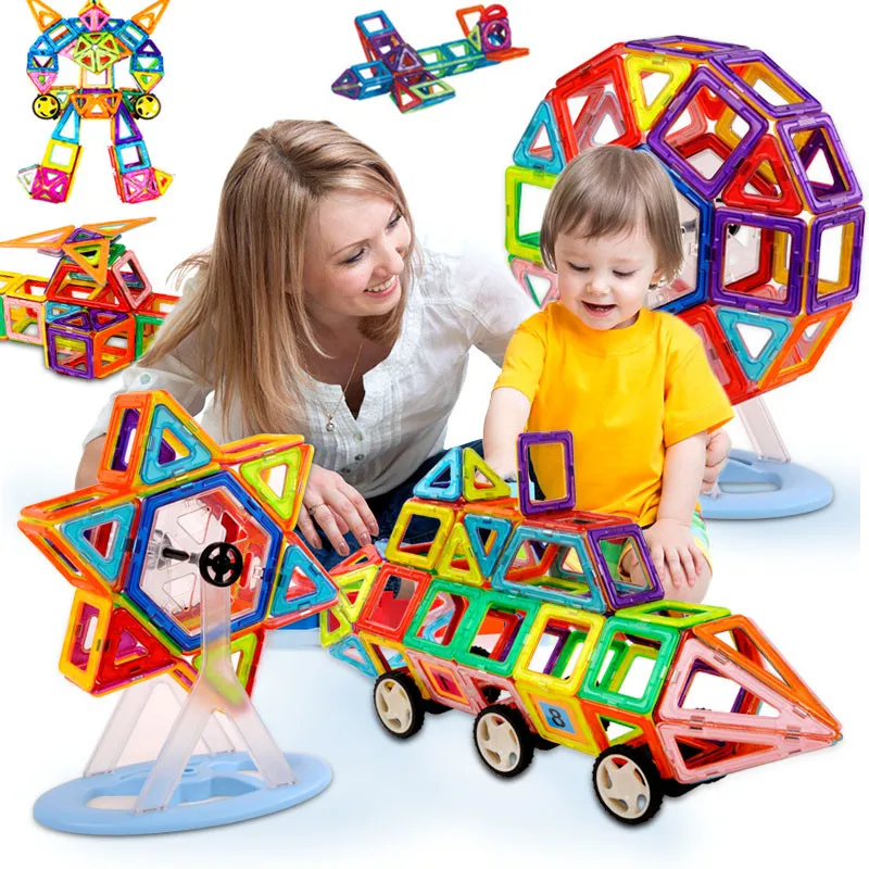 

NEW Magnetic Toy Constructors Building Blocks Sets Designer Magnet Educational Kids toddler Toys for kids brinquedos Gift