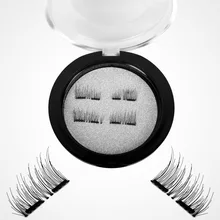 4 шт./компл. накладные ресницы на магнитах ресницы удлинения натуральные многоразовые ручной работы без клея Магнитные поддельные ресницы с пинцет для накладных ресниц