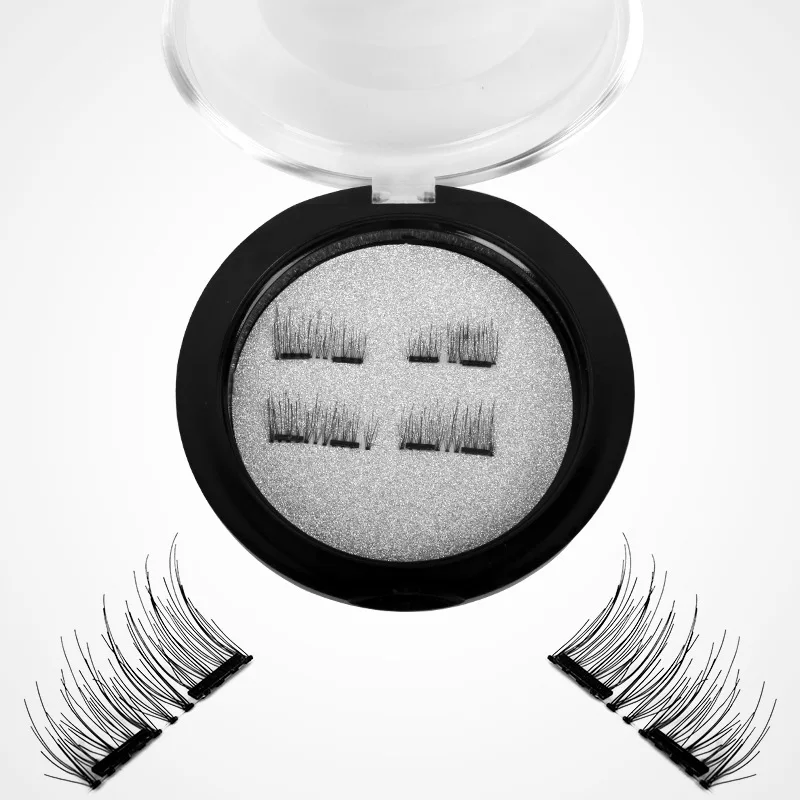 

4pcs/set Magnetic Eyelashes Lashes Extension Natural Reusable Handmade No Glue Magnetic Fake Eyelashes With Eyelashes Applicator
