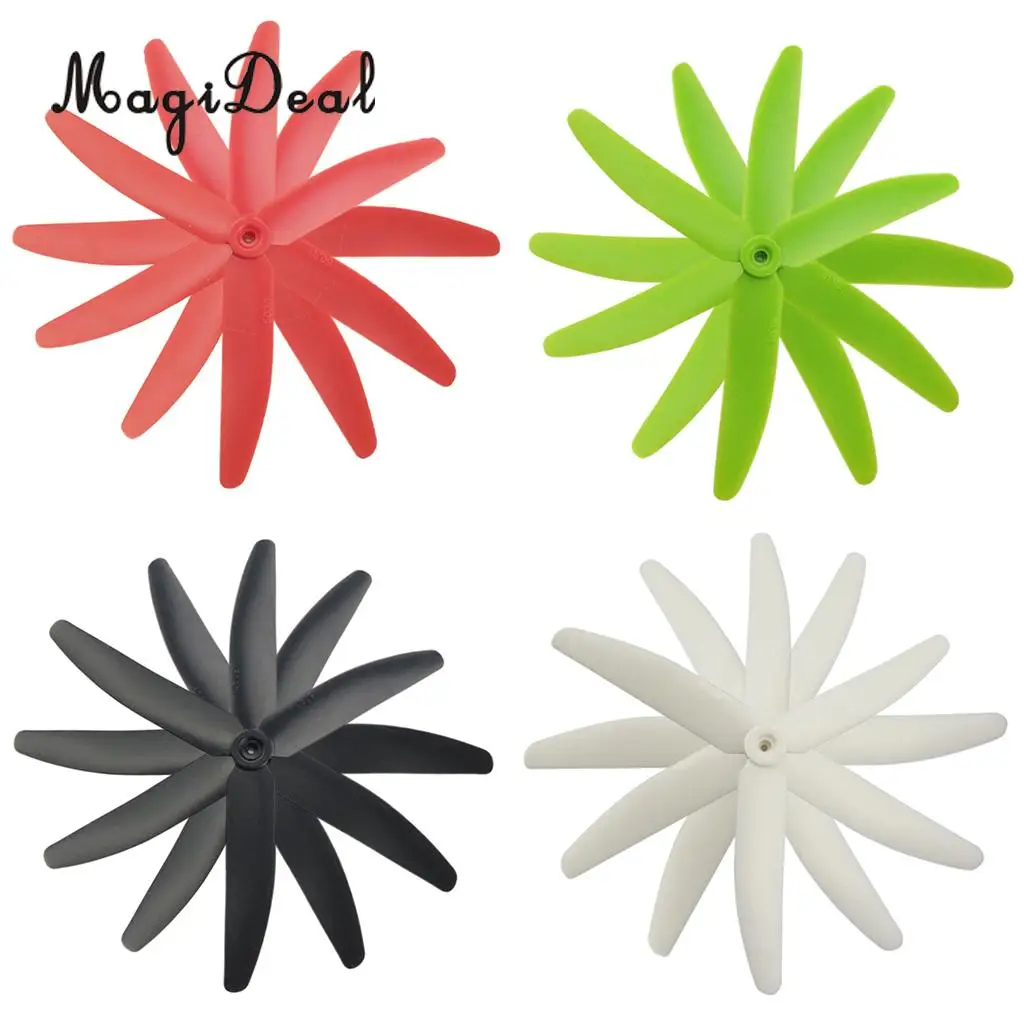 

MagiDeal Hot Sale 4Pcs/Lot 3-leaf CW CCW Propeller Prop for Hubsan X4 H502S H502E Acce RC Quadcopter Drone Parts 130mm 4 Colors