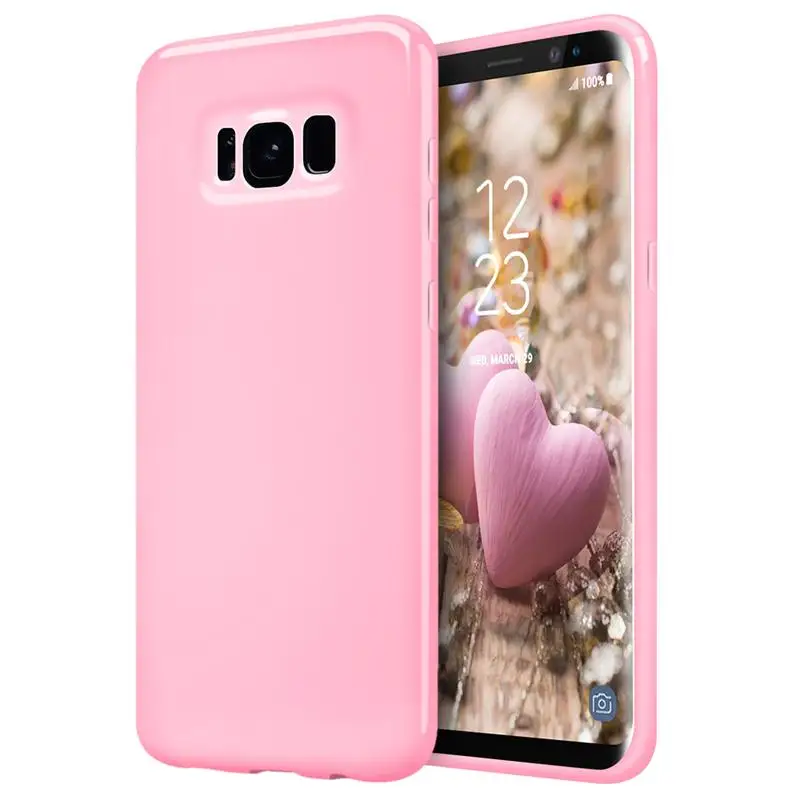 

For Samsung Galaxy S8 Case, GrandEver soft TPU Case Candy Solid color Cover Case for Samsung Galaxy S8 plus Case