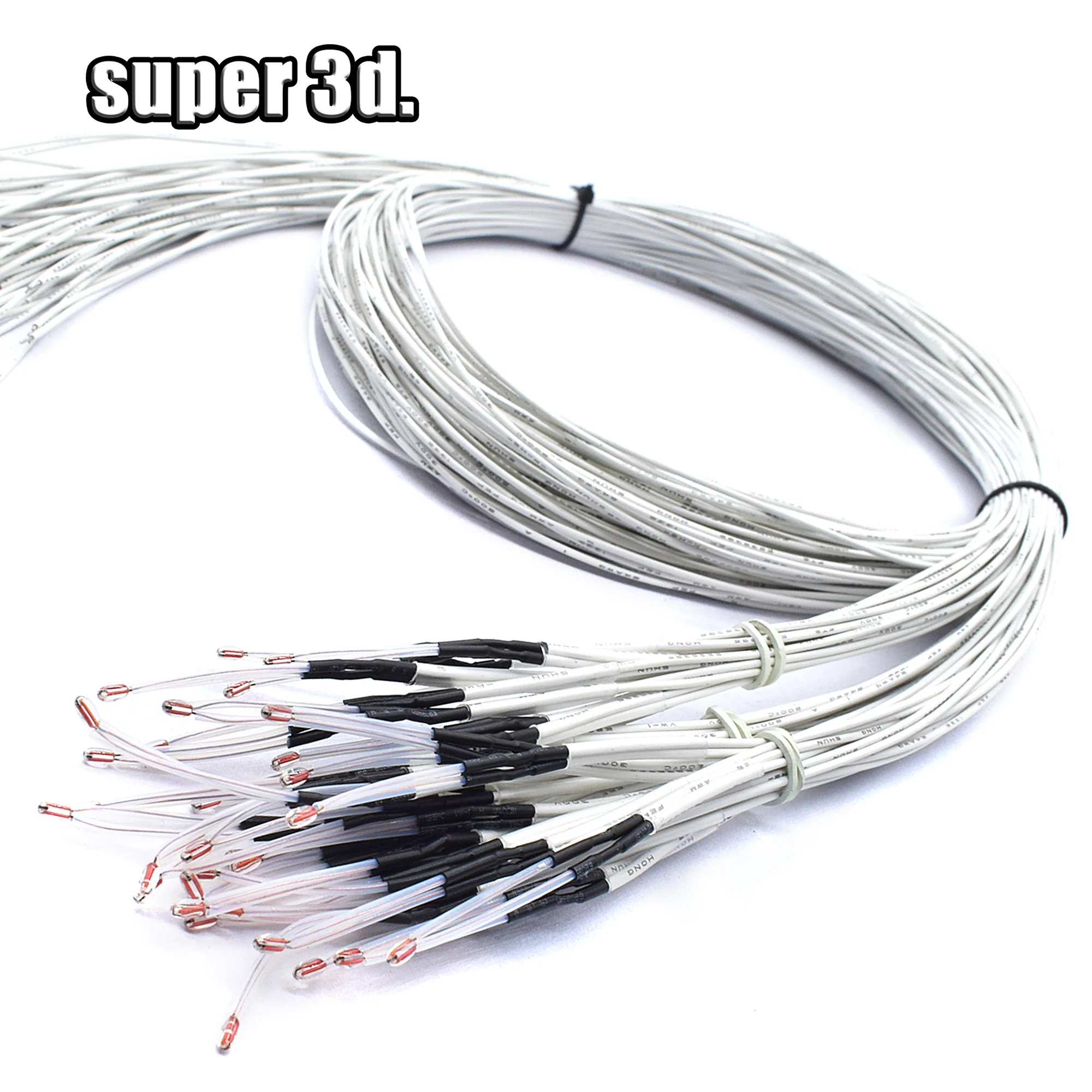 5 قطعة 100 K أوم NTC 3950 الثرمستورات مع كابل ل 3D طابعة Reprap ميند جزء