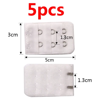 5 шт. Бюстгальтер расширители ремешок удлинение пряжки 3 Rows1/2/3/4/5 Крючки застежка ремни бюстгальтер расширитель швейная инструмент Аксессуары для нижнего белья - Цвет: 5pcs