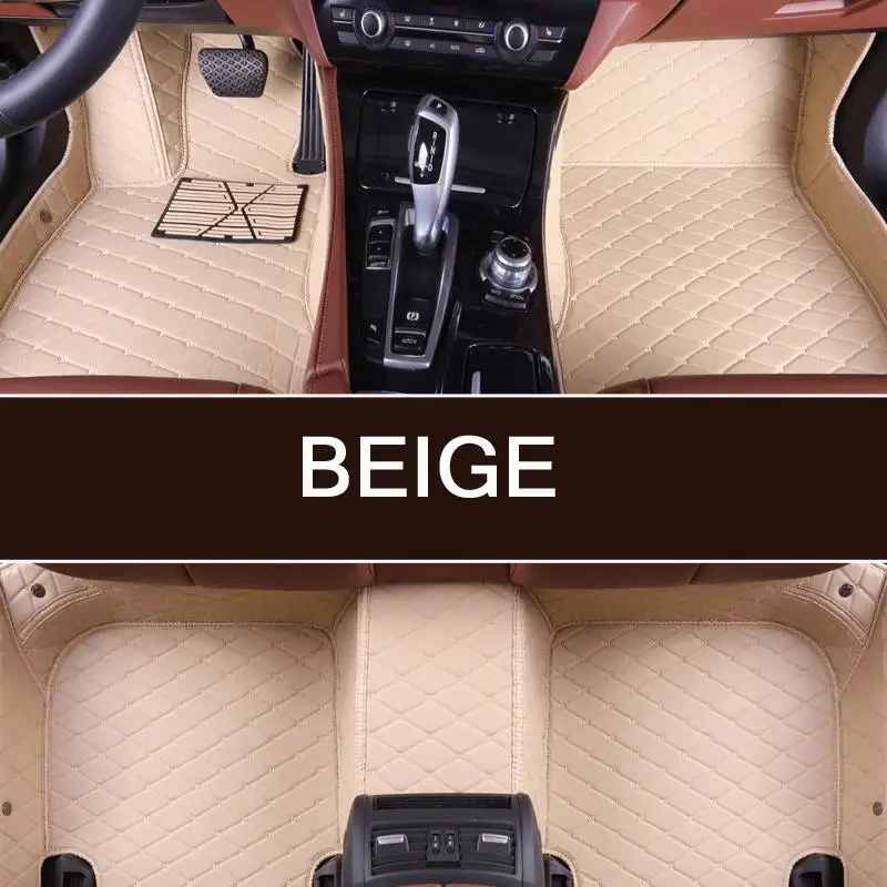 Индивидуальный автомобильный коврик для MINI Cooper R50 R52 R53 R56 R57 R58 F55 F56 F57 Countryman R60 F60 автомобильные аксессуары Стайлинг Автомобильный Ковер - Название цвета: beige